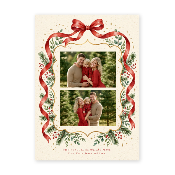 Holiday Card - Ribbon Flow - Image 2
